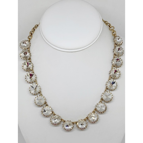 J. Crew Crystal Venus Flytrap Necklace - Picture 1 of 2